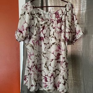 Croft & Barrow Flowered Blouse